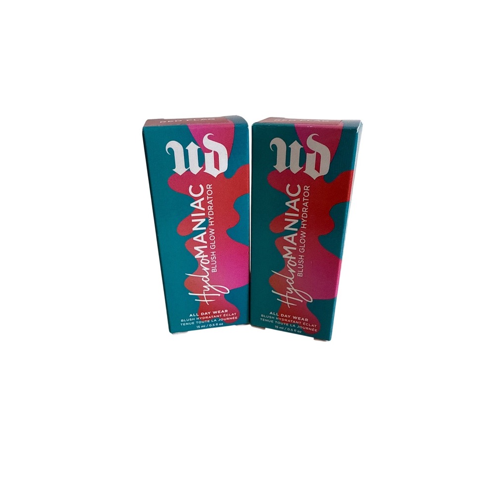 Urban Decay Hydromaniac Blush Glow Hydrator Red Flag 0.5oz-LOT OF 2-NEW IN BOX!